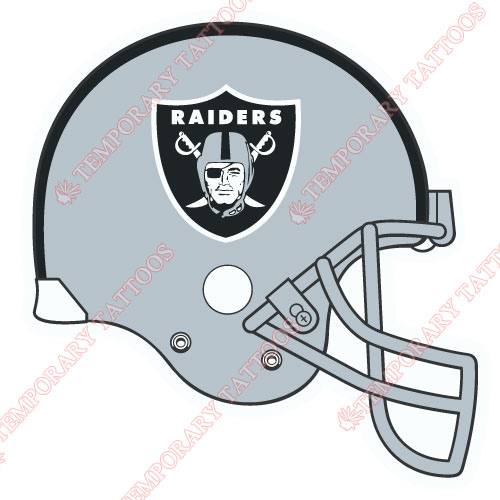 Oakland Raiders Customize Temporary Tattoos Stickers NO.669
